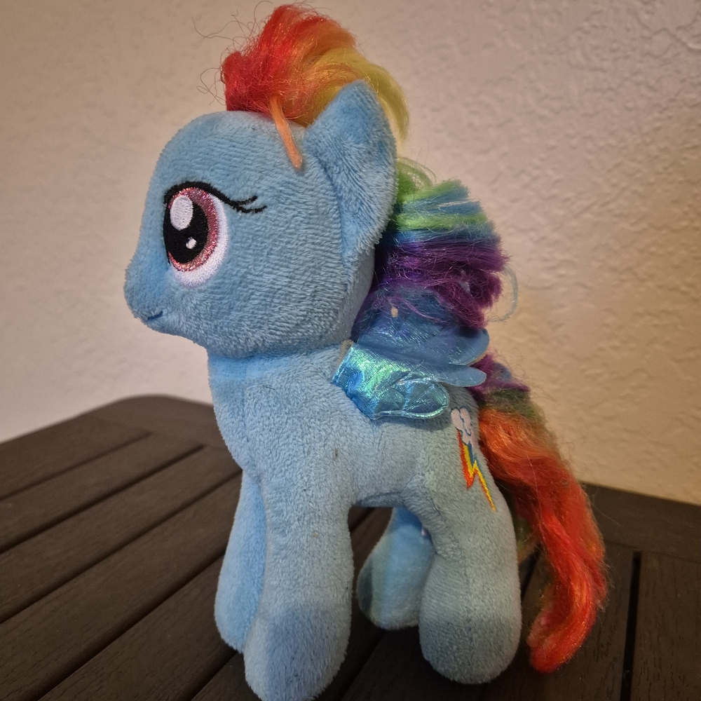 My Little Pony Rainbow Dash Plush Toy - Blue with Rainbow Mane